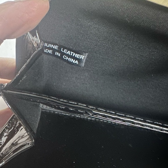 Nordstrom Genuine Leather Leopard Print Hair Wallet Hand Purse 8.25 x 4.5 inch - Picture 7 of 8